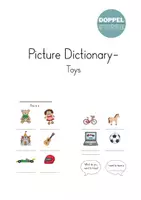 Vorschau - Arbeitsblätter - Picture Dictionary "Toys" - Bilderwörterbuch - Deckblatt