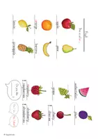 Vorschau - Arbeitsblätter - Picture Dictionary "Fruit" - Bilderwörterbuch - Seite 3