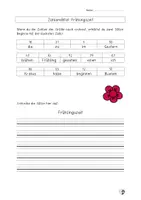Vorschau - Arbeitsblätter - Zahlendiktat: Frühling und Ostern - Seite 1