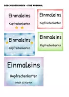 Vorschau - Stationenlernen - Mathe: Kopfrechenkarten zum Einmaleins - Seite 2