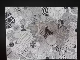 Vorschau - Arbeitsblätter - Zentangle Kunst Arbeitsblatt Klasse 6 bis 9 - Seite 2