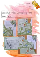 Vorschau - Arbeitsblätter - Leserallye Golo Gartenzwerg 4. Klasse - Deckblatt