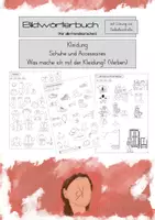 Vorschau - Arbeitsblätter - Kleidung I Schuhe I Accessoires I Verben I Bildwörterbuch I DaZ I Vokabeln - Deckblatt