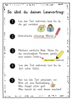 Vorschau - Arbeitsblätter - Lesevortrag üben - Seite 1
