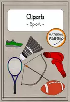 Vorschau - selbst erstellte Cliparts/Grafiken - Handgemalte Cliparts zum Thema "Sport" - Deckblatt