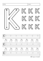 Vorschau - Arbeitsblätter - Buchstabenerarbeitung/Buchstabentraining Buchstabe K - Seite 3