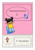 Vorschau - Arbeitsblätter - Buchstabenerarbeitung/Buchstabentraining Buchstabe L - Deckblatt