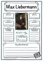 Vorschau - Unterrichtsreihen - Künstler Steckbrief Max Liebermann - Deckblatt