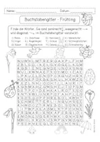 Vorschau - Arbeitsblätter - Buchstabengitter FRÜHLING Suchsel 2fach differenziert - Seite 3