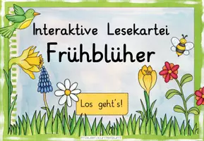 Vorschau - Interaktives Material - Interaktive Lesekartei Frühblüher - Seite 3