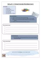 Vorschau - Arbeitsblätter - Oberflächenspannung, Wasser, Versuche, Wasserläufer, Arbeitsblätter - Seite 1