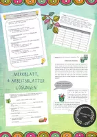 Vorschau - Stationenlernen - Wortart "Adverb" (inklusive Lösungen) Klimamaterial - Deckblatt