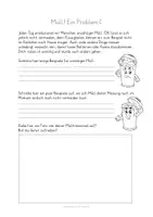 Vorschau - Arbeitsblätter - Kopiervorlagen zum Thema Müll - Seite 1