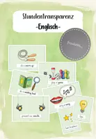 Vorschau - Bildkarten - Stundentransparenz Englisch - Deckblatt