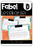 Vorschau - Aufgabenkarten - Lesekompetenz fördern mit der Fabeln-Lesekartei #edukilights22 - Deckblatt