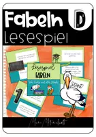 Vorschau - Spiele - Lesespiel zur Fabel "Der Fuchs und der Storch" - Deckblatt
