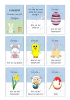 Vorschau - Arbeitsblätter - DaZ/DaF - Lesekette: Ich habe - wer hat? Ostern mit Vokabeln - Seite 1
