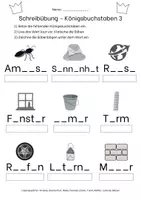 Vorschau - Arbeitsblätter - Schreibübung zu Königsbuchstaben - Seite 2