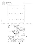 Vorschau - Arbeitsblätter - Rechenpuzzle Frühling 1x1 & 1:1 mit 4 - Seite 3
