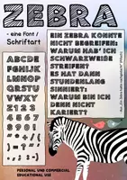 Vorschau - selbst erstellte Schriftarten - Sandy Zebra - Font / Schriftart - Deckblatt