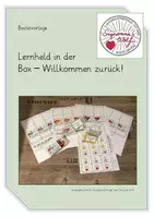 Vorschau - Mal- und Bastelvorlagen - Lernheld in der Box - Willkommen zurück! - Bastelvorlage - Deckblatt