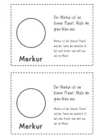 Vorschau - Arbeitsblätter - Lernheft zu den Planeten - Lesen und malen - Seite 3