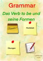 Vorschau - Arbeitsblätter - Das Verb to be und seine Formen - Deckblatt