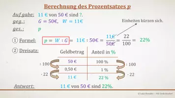 Vorschau - Präsentationen/Tafelbilder - Tafelbilder - Prozentrechnung: Prozentsatz berechnen - Seite 3