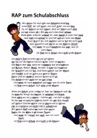 Vorschau - Text - RAP zum Schulabschluss - Deckblatt
