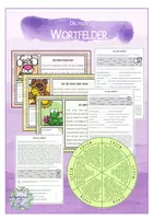 Vorschau - Arbeitsblätter - Wortfelder (gehen, sehen, sagen, hören, essen) Abschreibkartei + Arbeitsblätter #edukilights22 - Seite 1