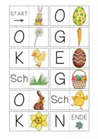 Vorschau - Spiele - Domino Ostern - Anlaute Silben Wörter Sätze - Seite 3