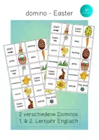 Vorschau - Spiele - 2 x Domino Easter - Englisch - Deckblatt