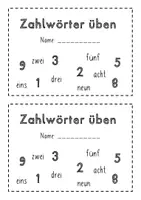 Vorschau - Arbeitsblätter - Rechtschreibübungsheft: Zahlwörter üben - Seite 2