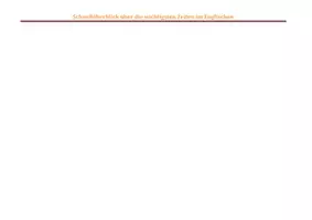 Vorschau - Arbeitsblätter - Schnellüberblick englische Zeiten - Seite 1