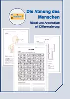 Vorschau - Arbeitsblätter - Die Atmung - Aufbau und Funktion der Lunge - Seite 1