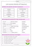 Vorschau - Arbeitsblätter - Adverbs of Frequency Grammar (Digital) Worksheets Present Simple - Seite 1