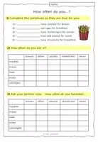 Vorschau - Arbeitsblätter - Adverbs of Frequency Grammar (Digital) Worksheets Present Simple - Seite 3