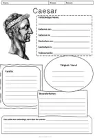 Vorschau - Arbeitsblätter - "Caesar" Arbeitsblatt und Steckbrief - Seite 3