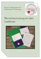 Vorschau - Fördermaterial/Inklusion - Wortschatztraining mit dem Lesefenster - Deckblatt