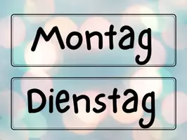 Vorschau - Präsentationen/Tafelbilder - Stundentafel: Alle Fächer mit Tagen & Stunden - Seite 1