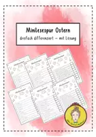 Vorschau - Arbeitsblätter - Mini-Lesespur Ostern für 1. und 2. Klasse - Deckblatt