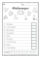 Vorschau - Arbeitsblätter - Mini-Lesespur Ostern für 1. und 2. Klasse - Seite 3