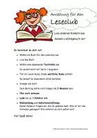 Vorschau - Arbeitsblätter - Der Leseclub - Einschätzung meines Lesevortrags - Seite 3