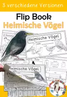 Vorschau - Arbeitsblätter - Flip Book Vögel - Bastelvorlage in 3 Versionen - Deckblatt