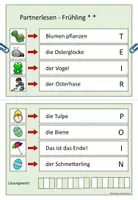 Vorschau - Arbeitsblätter - Partnerlesekarten Frühling Zweites Niveau - Seite 3