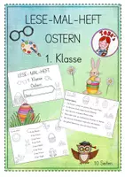 Vorschau - Arbeitsblätter - Lese-Mal-Heft: Ostern - Deckblatt