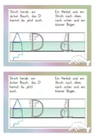 Vorschau - Arbeitsblätter - Buchstabe D nachspuren + Merkspruch - Seite 1
