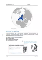 Vorschau - Arbeitsblätter - Europa und die EU (2) - Geschichte der EU in 4 Teilen - Deckblatt