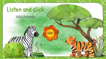 Vorschau - Interaktives Material - interaktive PDF - Wild Animals (Listen and click) - Seite 1