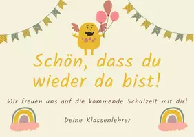 Vorschau - Poster - Schulöffnung: Grußarten für ein herzliches Willkommen - Deckblatt